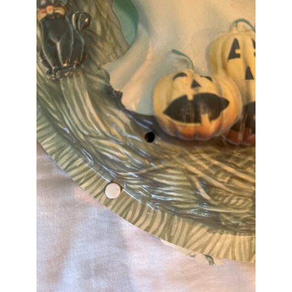 Vintage Halloween Witch and Ghost Lighted and Spooky Noises Wall Door *read* - Picture 10 of 16